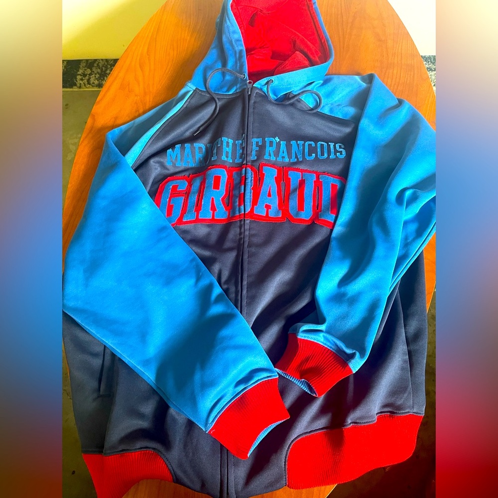 Marithe Francois Girbaud Blue and Red Jacket